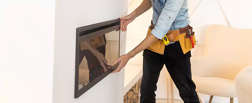 Metal Fireplace Installation in Woodbury, Minnesota