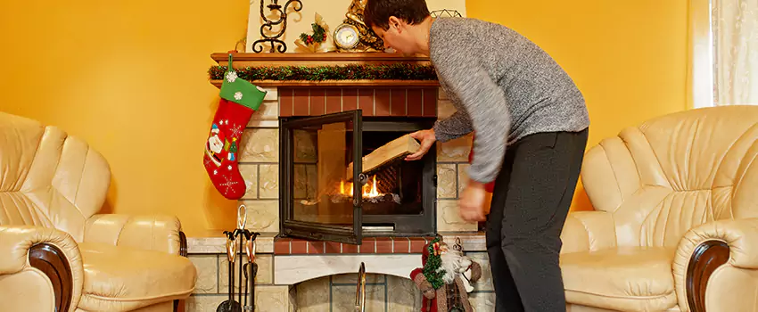 Rusted Metal Fireplace Restoration in Woodbury, Minnesota