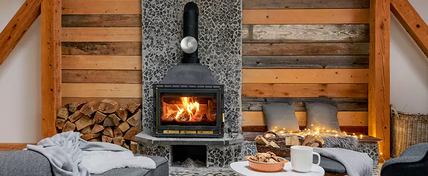 Thelin Hearth Products Direct Vent Gas Stove Fireplace Inspection in Woodbury, Minnesota